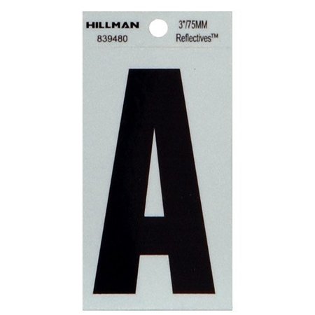 HILLMAN 3" Blk A Thin Adhesive 839480